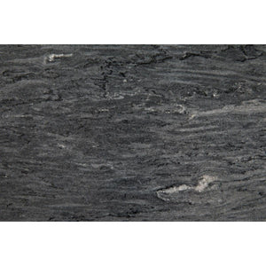 Noir Furniture Ford Stone Top Side Table, Black Metal, Tall-Noir Furniture-Blue Hand Home