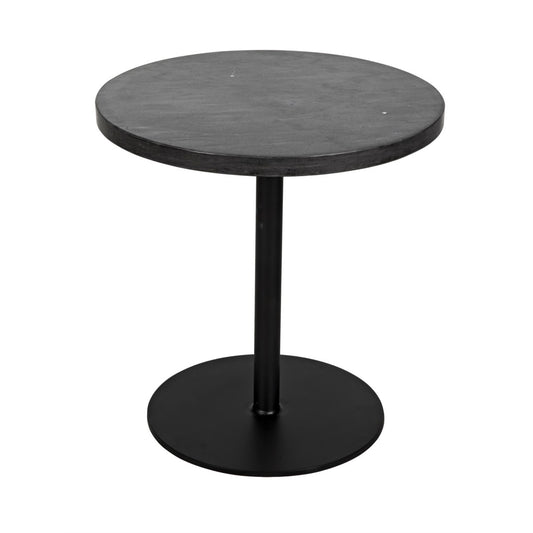 Noir Furniture Ford Stone Top Side Table, Low-Noir Furniture-Blue Hand Home