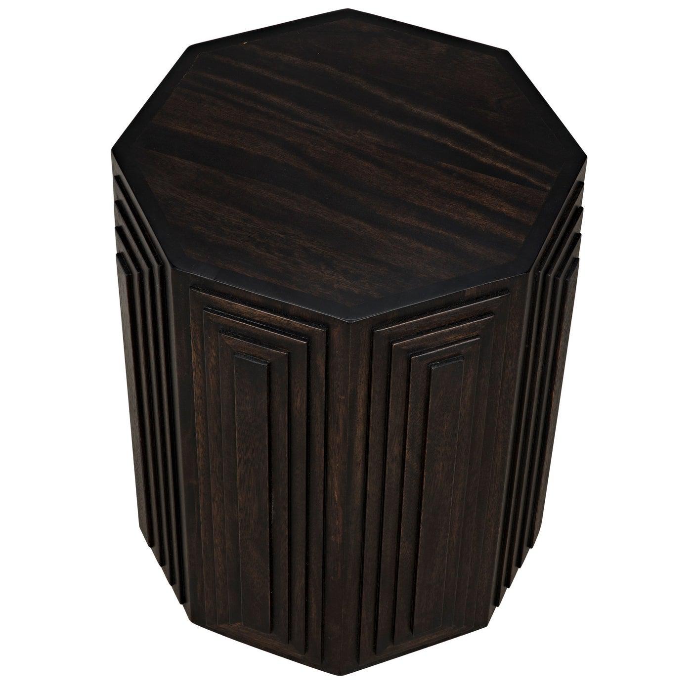 Noir Moore Side Table, Ebony-Noir Furniture-Blue Hand Home