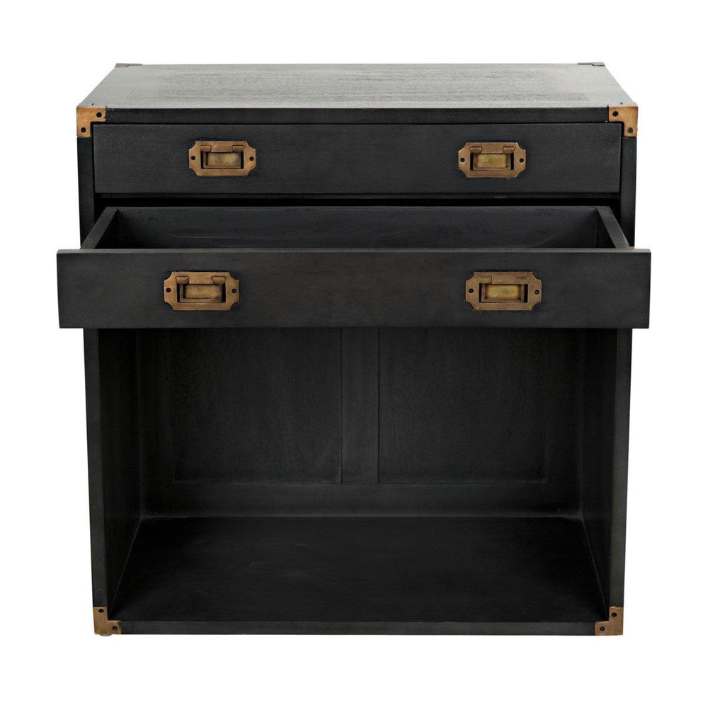 Noir Furniture Campaign Chest, Pale-Noir Furniture-Blue Hand Home