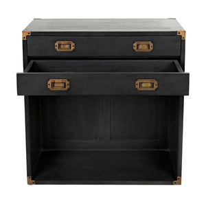 Noir Furniture Campaign Chest, Pale-Noir Furniture-Blue Hand Home