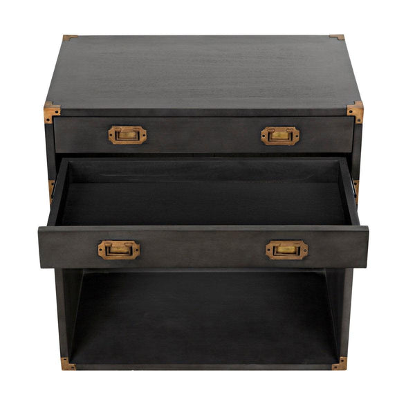 Noir Furniture Campaign Chest, Pale-Noir Furniture-Blue Hand Home