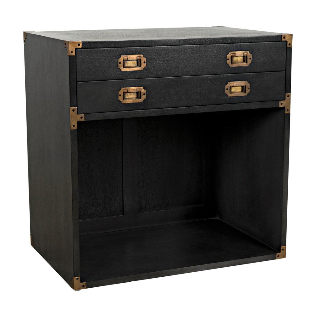 Noir Furniture Campaign Chest, Pale-Noir Furniture-Blue Hand Home