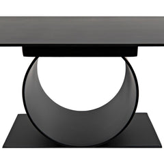 Noir Shape Side Table, Black Steel-Noir Furniture-Blue Hand Home
