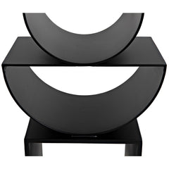 Noir Shape Side Table, Black Steel-Noir Furniture-Blue Hand Home