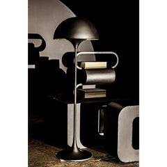 Noir Nada Side Table, Black Steel-Noir Furniture-Blue Hand Home