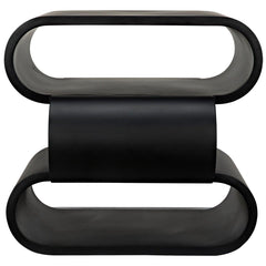 Noir Nada Side Table, Black Steel-Noir Furniture-Blue Hand Home