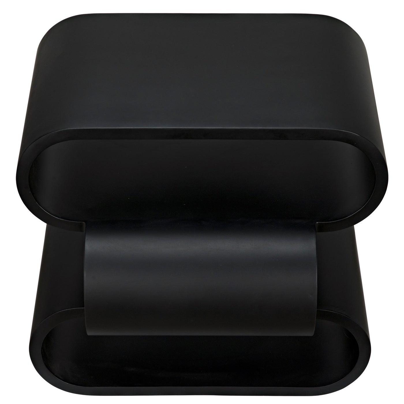 Noir Nada Side Table, Black Steel-Noir Furniture-Blue Hand Home