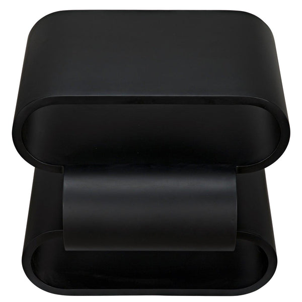 Noir Nada Side Table, Black Steel-Noir Furniture-Blue Hand Home