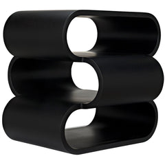 Noir Nada Side Table, Black Steel-Noir Furniture-Blue Hand Home