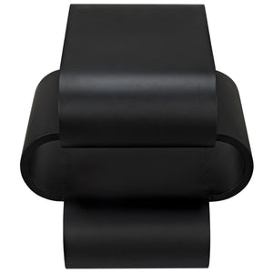 Noir Nada Side Table, Black Steel-Noir Furniture-Blue Hand Home