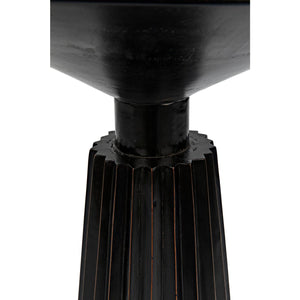 Noir Orson Side Table, Hand Rubbed Black-Noir Furniture-Blue Hand Home
