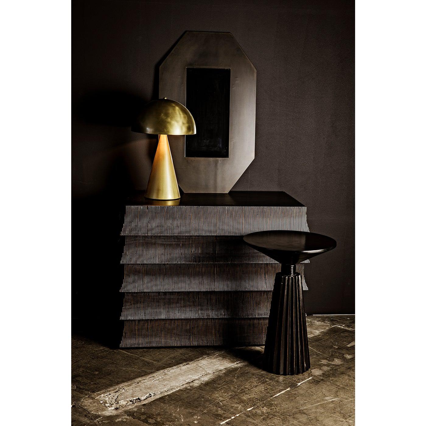 Noir Orson Side Table, Hand Rubbed Black-Noir Furniture-Blue Hand Home