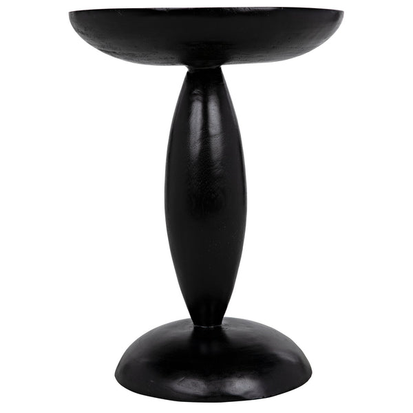 Noir Adonis Side Table, Hand Rubbed Black-Noir Furniture-Blue Hand Home