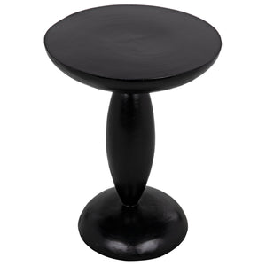 Noir Adonis Side Table, Hand Rubbed Black-Noir Furniture-Blue Hand Home
