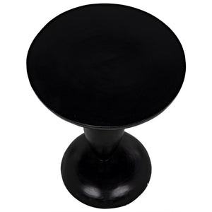 Noir Adonis Side Table, Hand Rubbed Black-Noir Furniture-Blue Hand Home