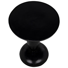 Noir Adonis Side Table, Hand Rubbed Black-Noir Furniture-Blue Hand Home