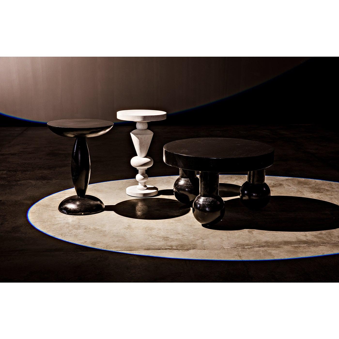 Noir Adonis Side Table, Hand Rubbed Black-Noir Furniture-Blue Hand Home
