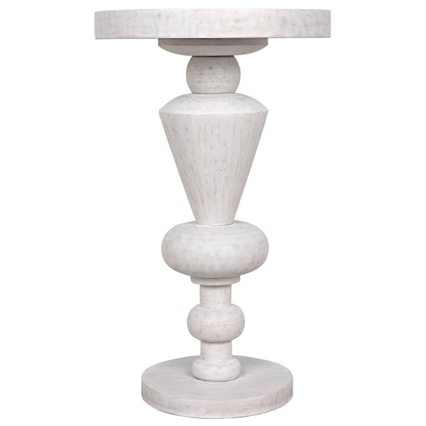 Noir Fenring Side Table, White Wash-Noir Furniture-Blue Hand Home