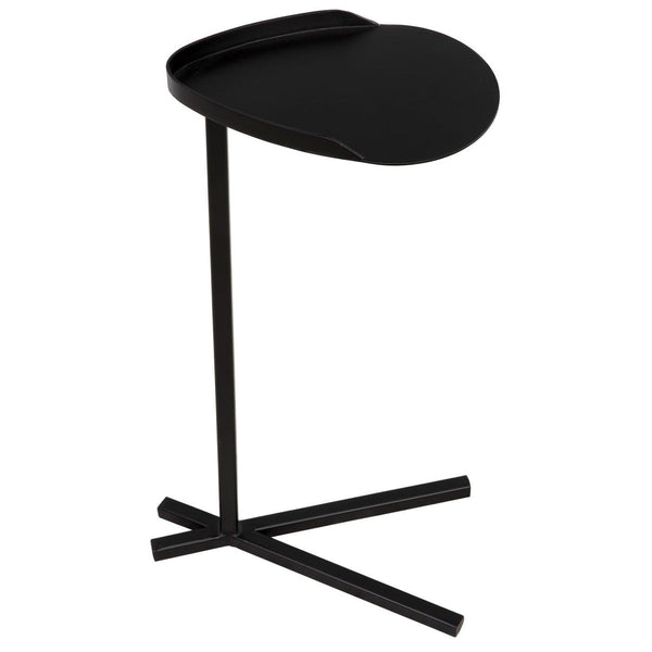 Noir Golem Side Table, Black Steel-Noir Furniture-Blue Hand Home
