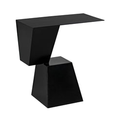 Rectangle Pieta Side Table, Black Steel