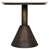 Joseph Side Table, Aged Brass-Noir Furniture-Blue Hand Home