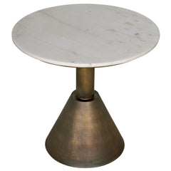 Joseph Side Table, Aged Brass