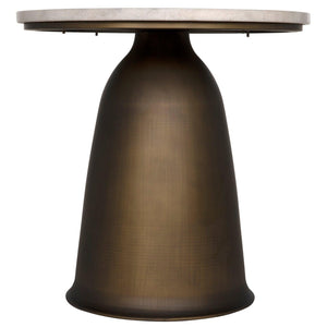 Aiden Side Table, Aged Brass-Noir Furniture-Blue Hand Home