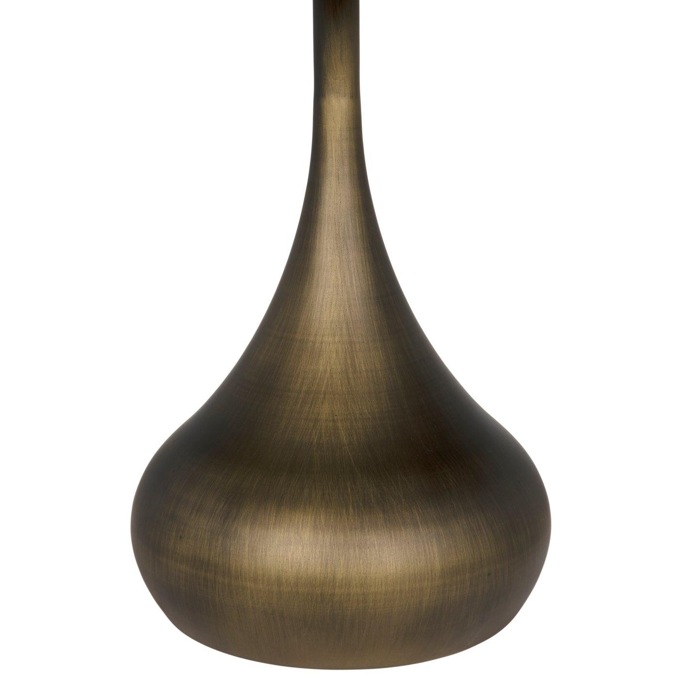 Mateo Side Table, Aged Brass