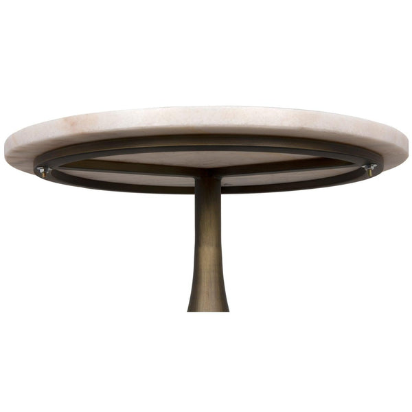Mateo Side Table, Aged Brass-Noir Furniture-Blue Hand Home