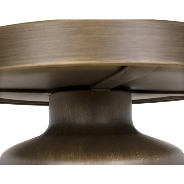 Lee Side Table, Aged Brass-Noir Furniture-Blue Hand Home