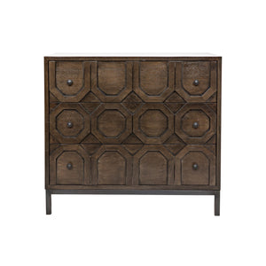 Hadley 3 drawer dresser, Walnut/Steel-CFC Furniture-Blue Hand Home
