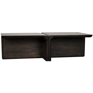 Noir Hagen Coffee Table, Ebony Walnut-Noir Furniture-Blue Hand Home