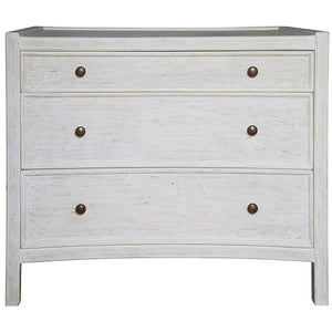 Noir Hampton Side Table, White Wash-Noir Furniture-Blue Hand Home