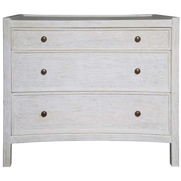 Noir Hampton Side Table, White Wash-Noir Furniture-Blue Hand Home