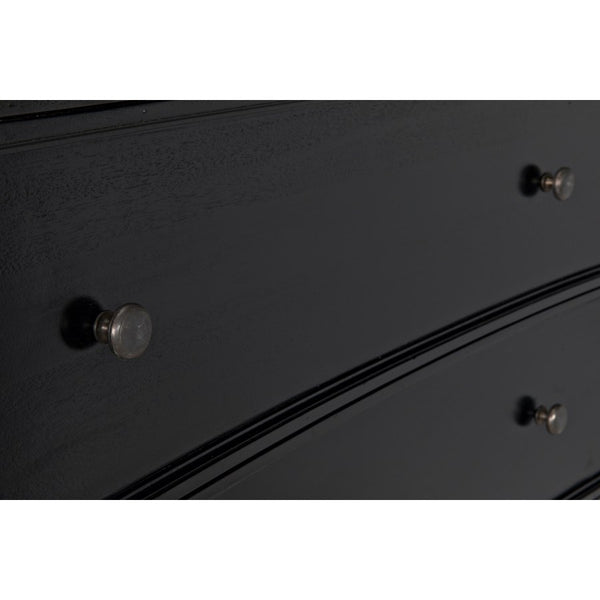 Noir Hampton Tall Dresser Boy Black-Noir Furniture-Blue Hand Home