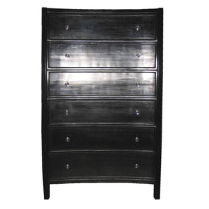 Noir Hampton Tall Dresser Boy Black-Noir Furniture-Blue Hand Home