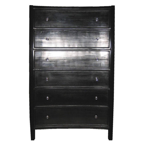 Noir Hampton Tall Dresser Boy Black-Noir Furniture-Blue Hand Home