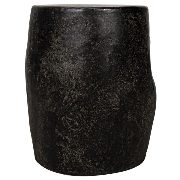 Head Side Table, Black Fiber Cement-Noir Furniture-Blue Hand Home