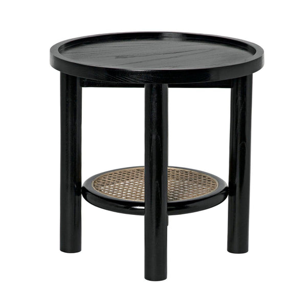 Hide Away Side Table, Charcoal Black-Noir Furniture-Blue Hand Home