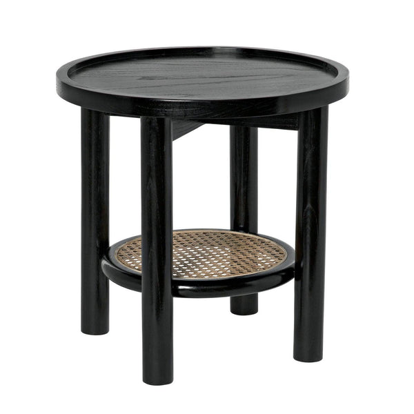 Hide Away Side Table, Charcoal Black-Noir Furniture-Blue Hand Home