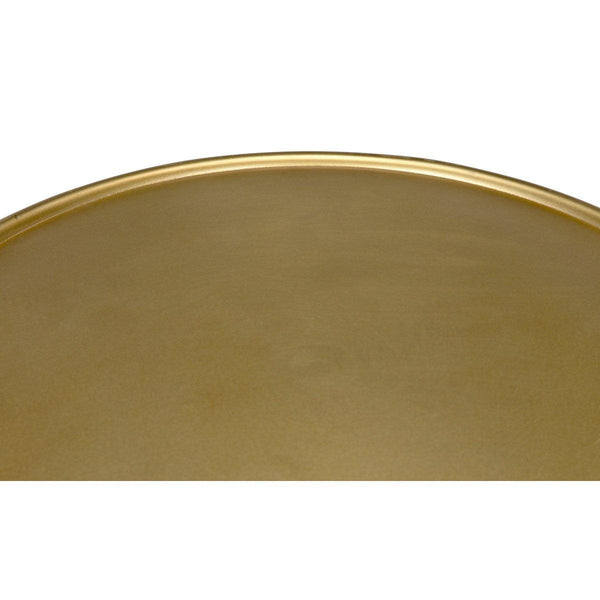 Noir Furniture Hiro Side Table, Short, Antique Brass-Noir Furniture-Blue Hand Home