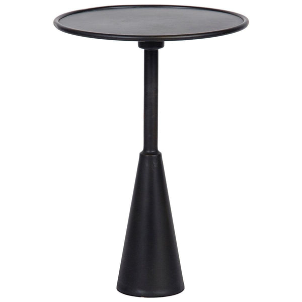 Noir Furniture Hiro Side Table, Black Metal-Noir Furniture-Blue Hand Home