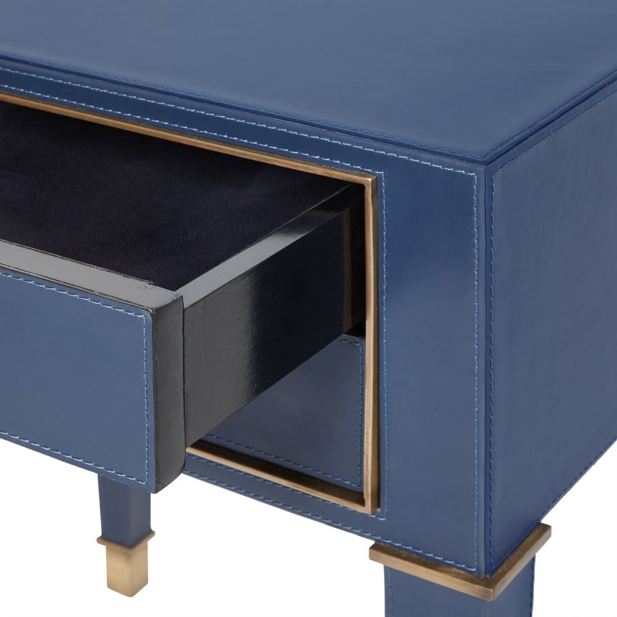 Villa &amp; House - Hunter 2-Drawer Side Table - Navy Blue-Bungalow 5-Blue Hand Home