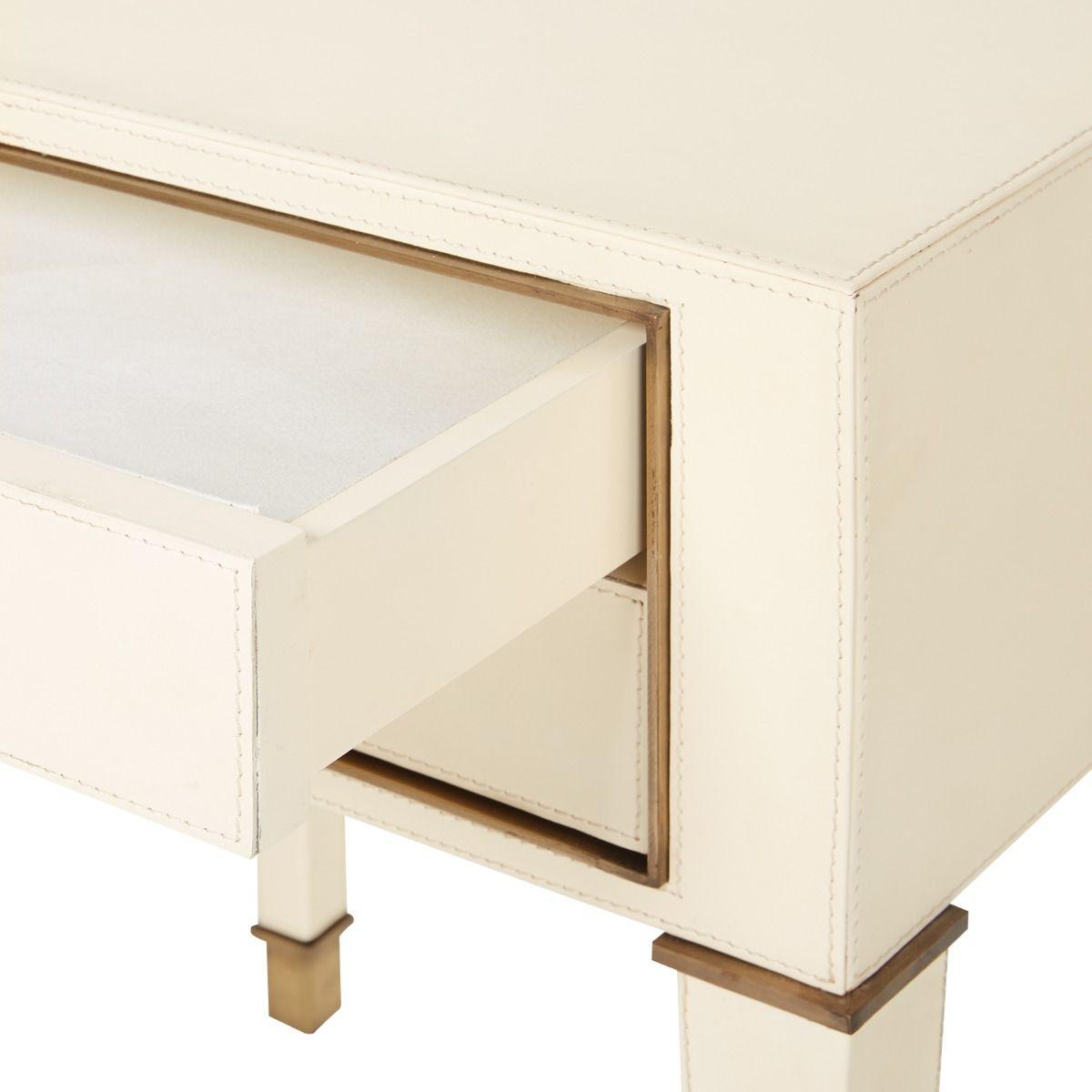 Villa & House - Hunter 2-Drawer Side Table - Ivory-Bungalow 5-Blue Hand Home