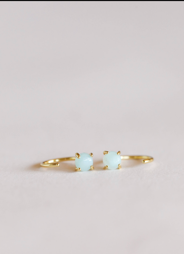 Huggies Earrings-JaxKelly-Blue Hand Home