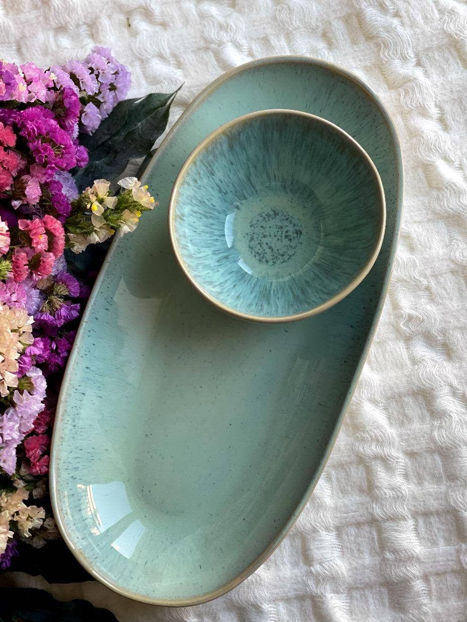 Reactive Heaven Tray-Egg Back Home-Blue Hand Home