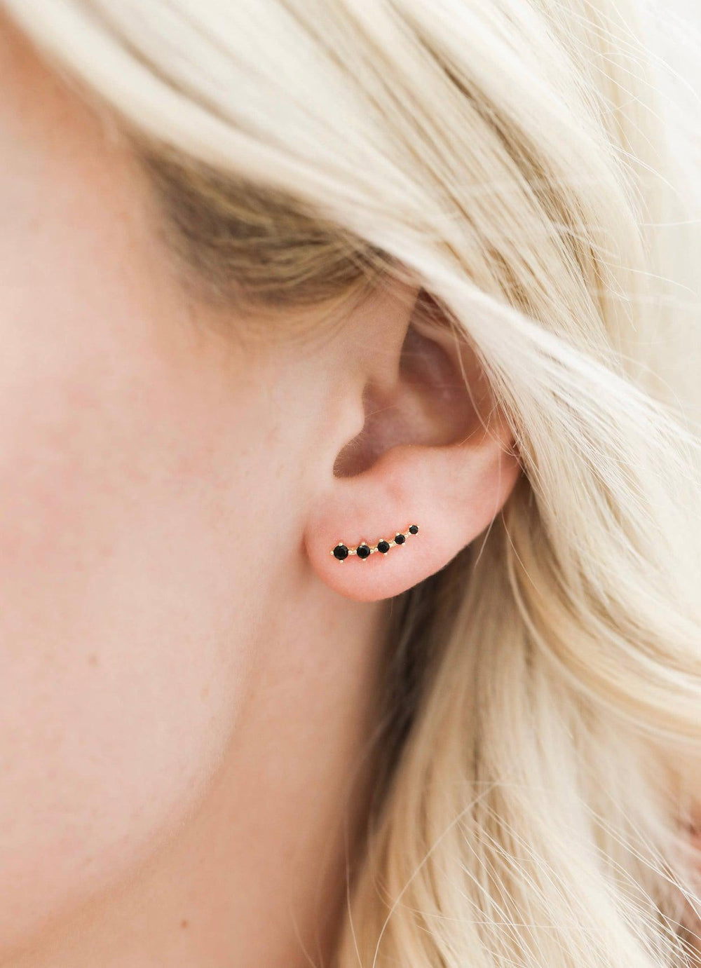 JaxKelly Crawler Earrings-JaxKelly-Blue Hand Home