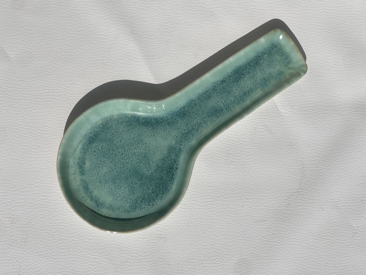 Spoon Rest-Egg Back Home-Blue Hand Home
