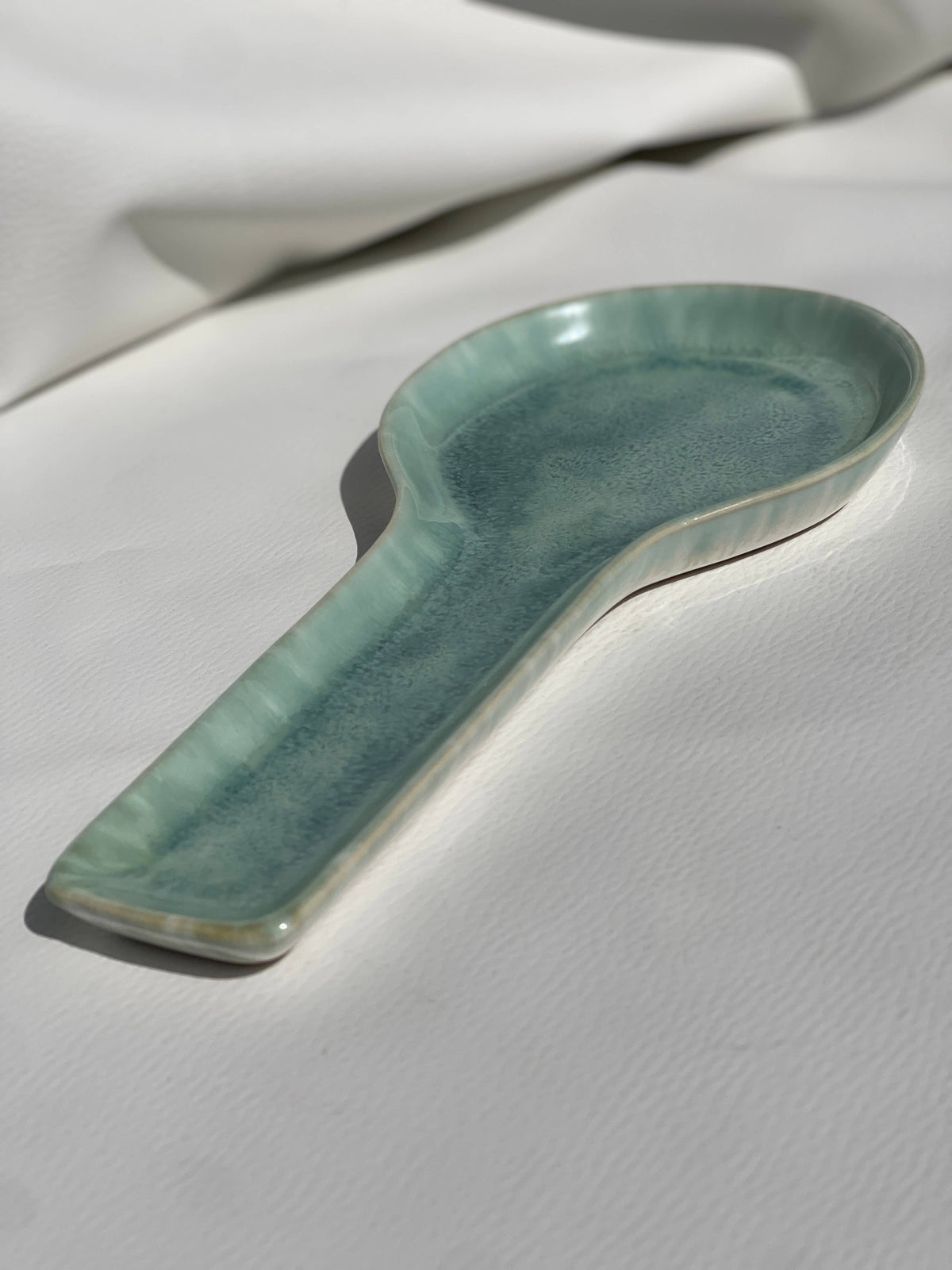 Spoon Rest-Egg Back Home-Blue Hand Home